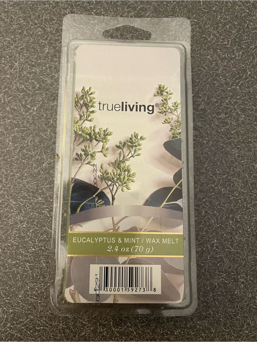 TrueLiving Eucalyptus & Mint Wax Melt - Green